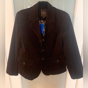 Dark Brown Corduroy Blazer